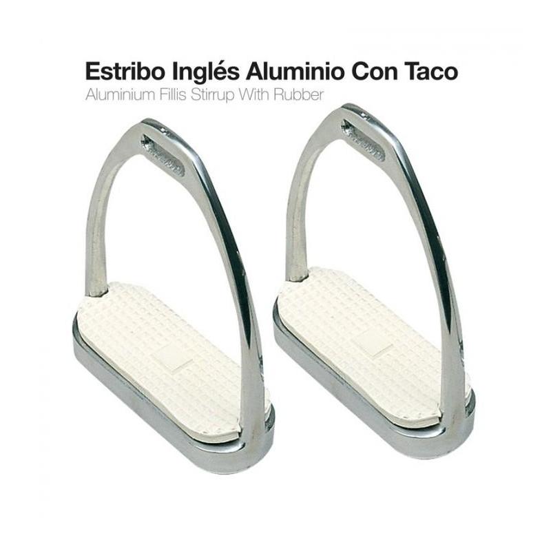  Estribo Inglés Aluminio Con Taco 21108al-46 12cm