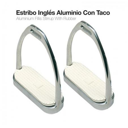  Estribo Inglés Aluminio Con Taco 21108al-46 12cm