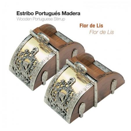  Estribo Portugués Madera Flor De Lis