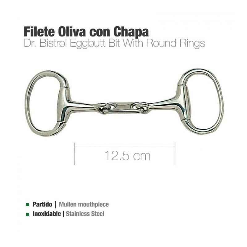  Filete Oliva Inox Con Chapa 216201 12.5cm