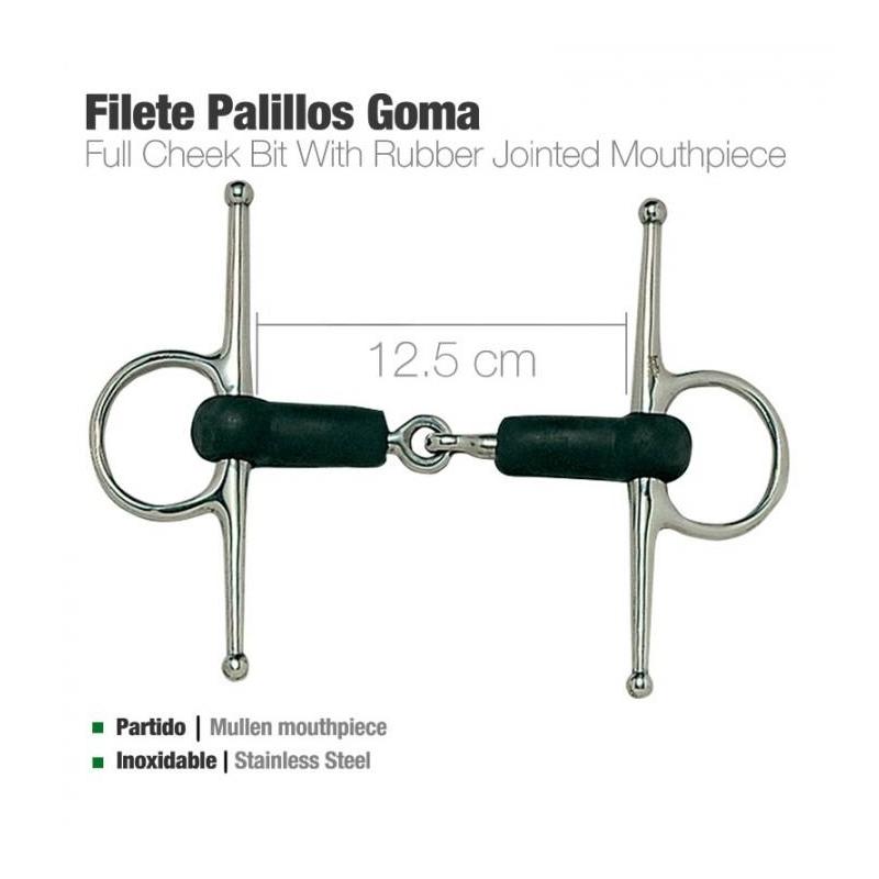  Filete Palillos Goma Inox 215381r  12.5cm