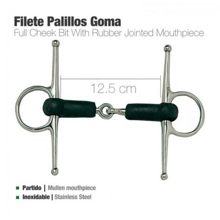  Filete Palillos Goma Inox 215381r  12.5cm