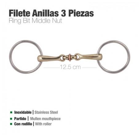  Filete Anilla 3 Piezas Con Rodillo D88