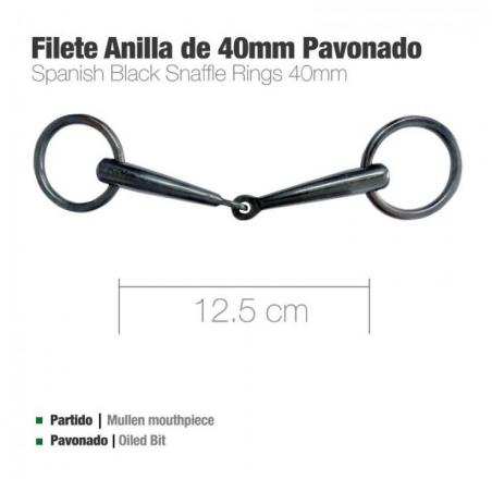  Filete Anilla De 40mm Pavonado 12.5cm