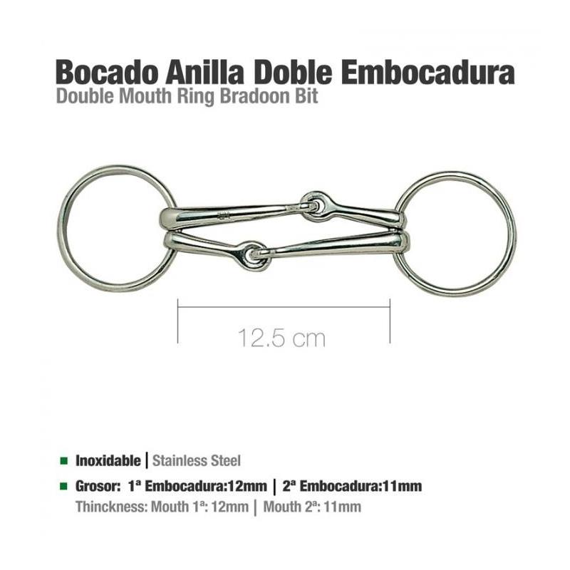  Filete Anilla Doble Embocadura 21242 12.5cm