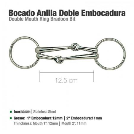  Filete Anilla Doble Embocadura 21242 12.5cm