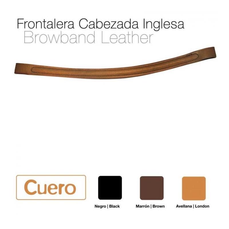  Frontalera Cabezada Cuero Inglesa