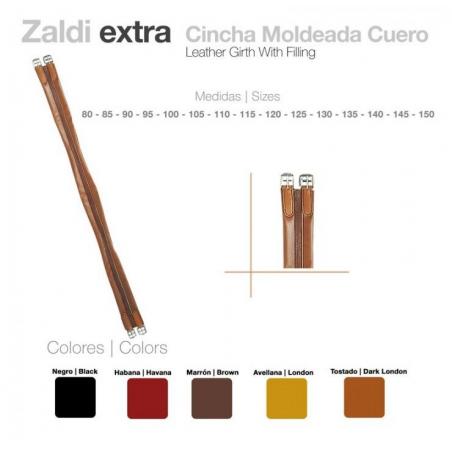  Cincha Zaldi Extra Moldeada Cuero