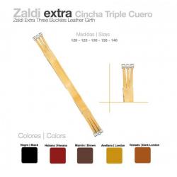 Cincha Triple Cuero Zaldi Extra